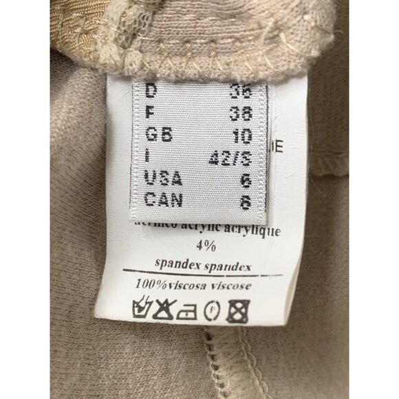 OttodAme Runway V-Neck Tunic Shift Dress Size 6 US Italy Wool RR10265 NWT $182 - Picture 4 of 12